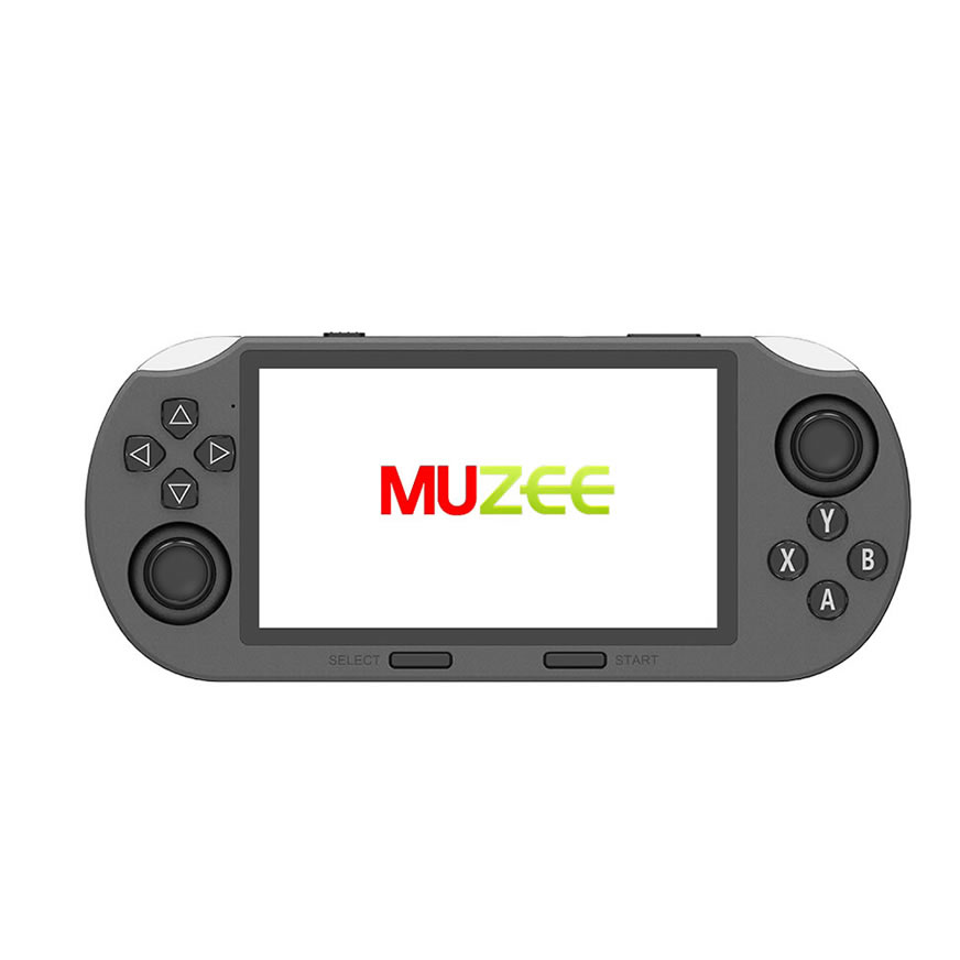 MUZEE-M1 Handheld Spielkonsole 4,5-Zoll-IPS-Bildschirm, 64GB, Dual-Core, Multifunktions Retro Spielkonsole für zwei Spieler