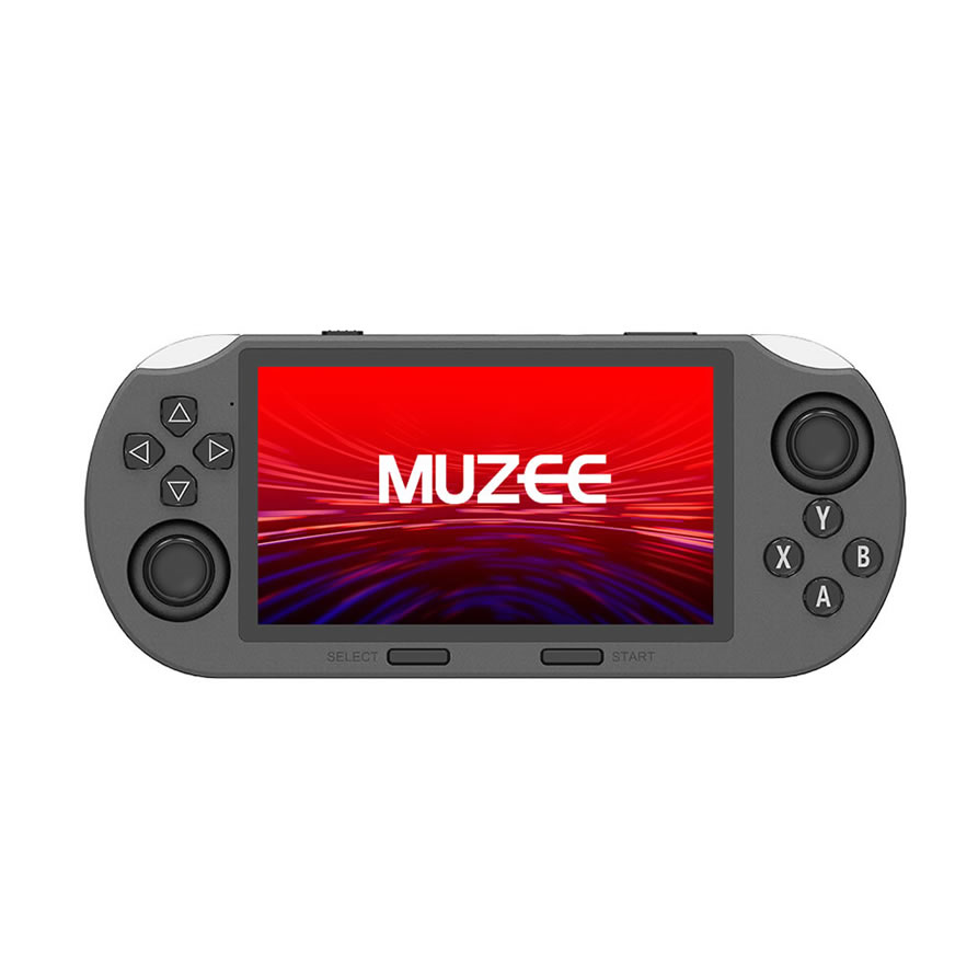 MUZEE-M1 Handheld Spielkonsole 4,5-Zoll-IPS-Bildschirm, 64GB, Dual-Core, Multifunktions Retro Spielkonsole für zwei Spieler