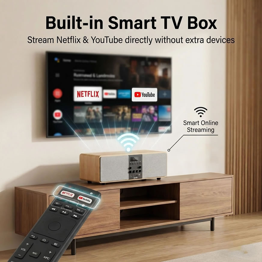 MUZEE M10 All-in-One Home Theater & Karaoke System